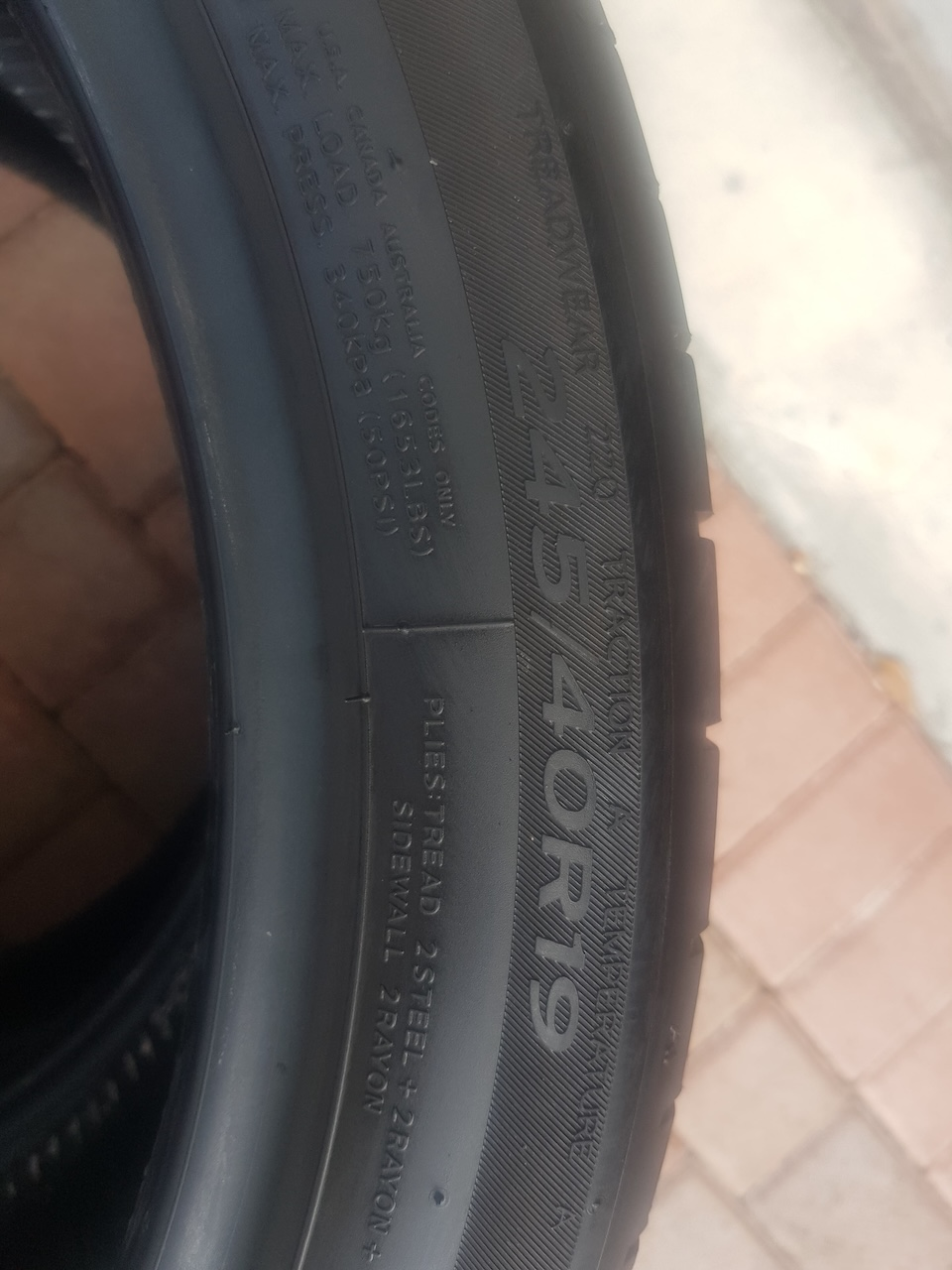 245/40/R19 Hankook Ventus - Image 8