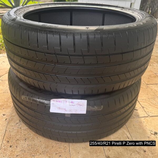 255/40/R21 Pirelli P Zero with Pirelli Noise Cancelling System (DOT 2025)