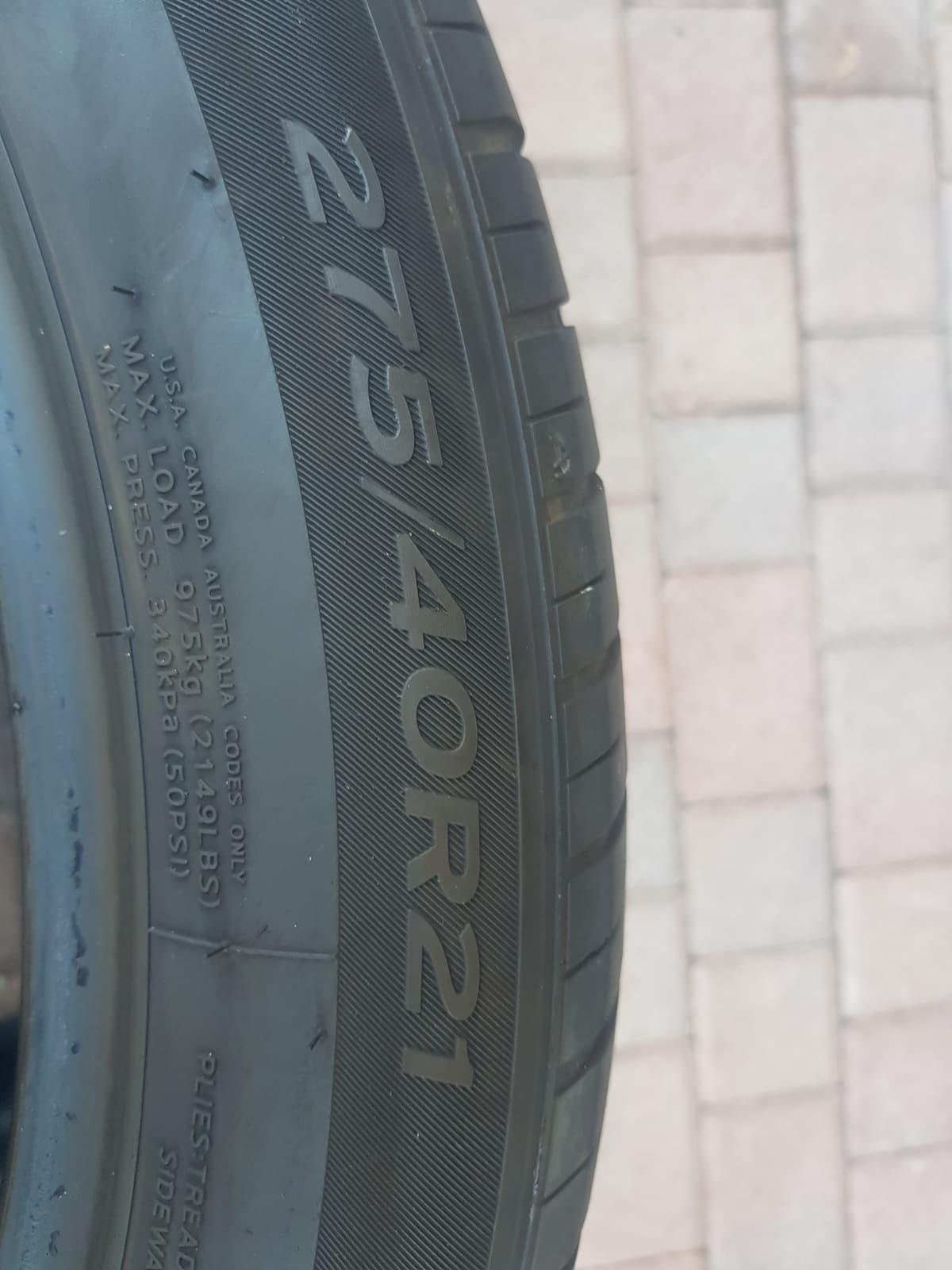275/40/R21 Hankook Ventus - Image 6